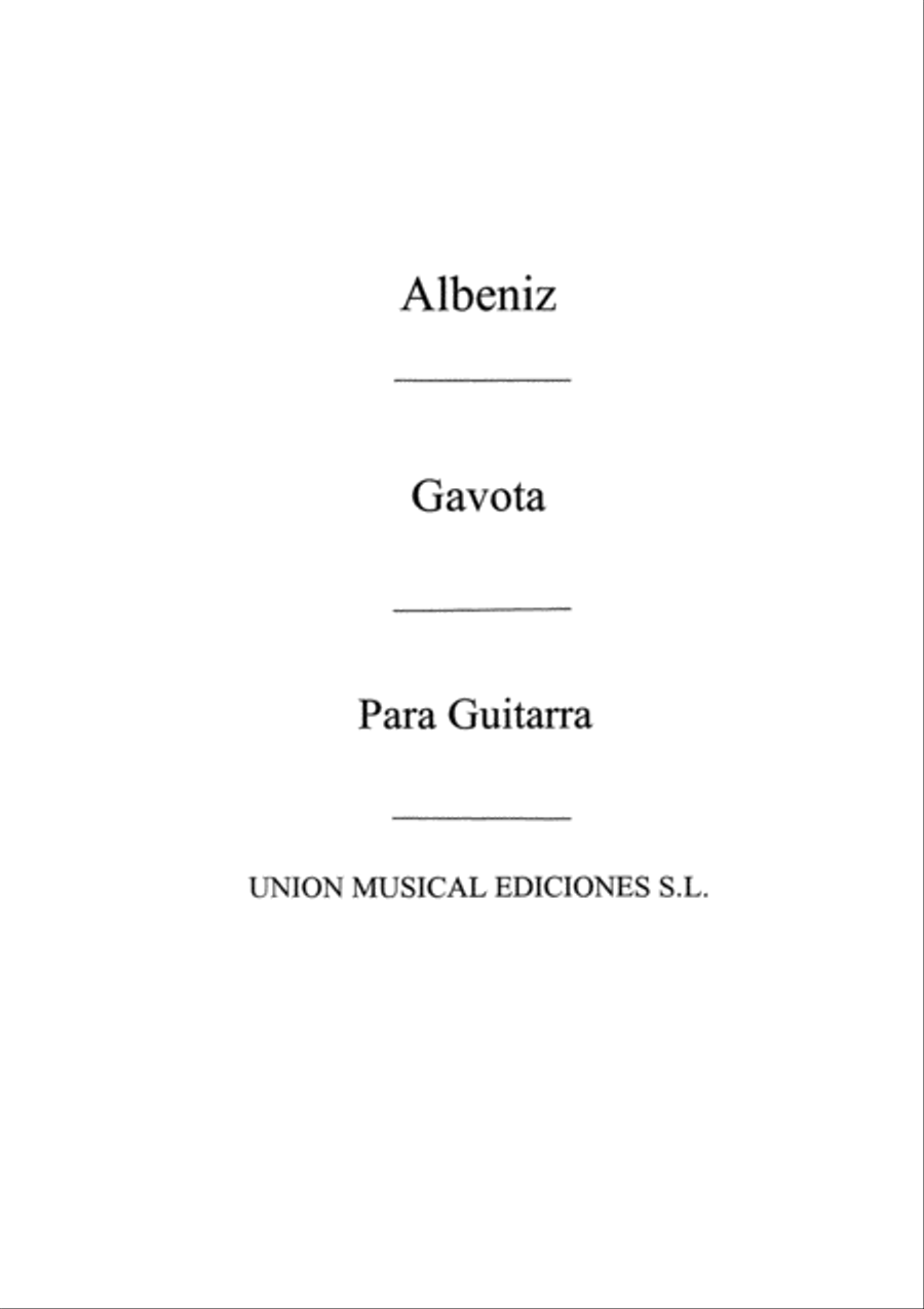 Gavota Acoustic Guitar scores gallery preview page 1