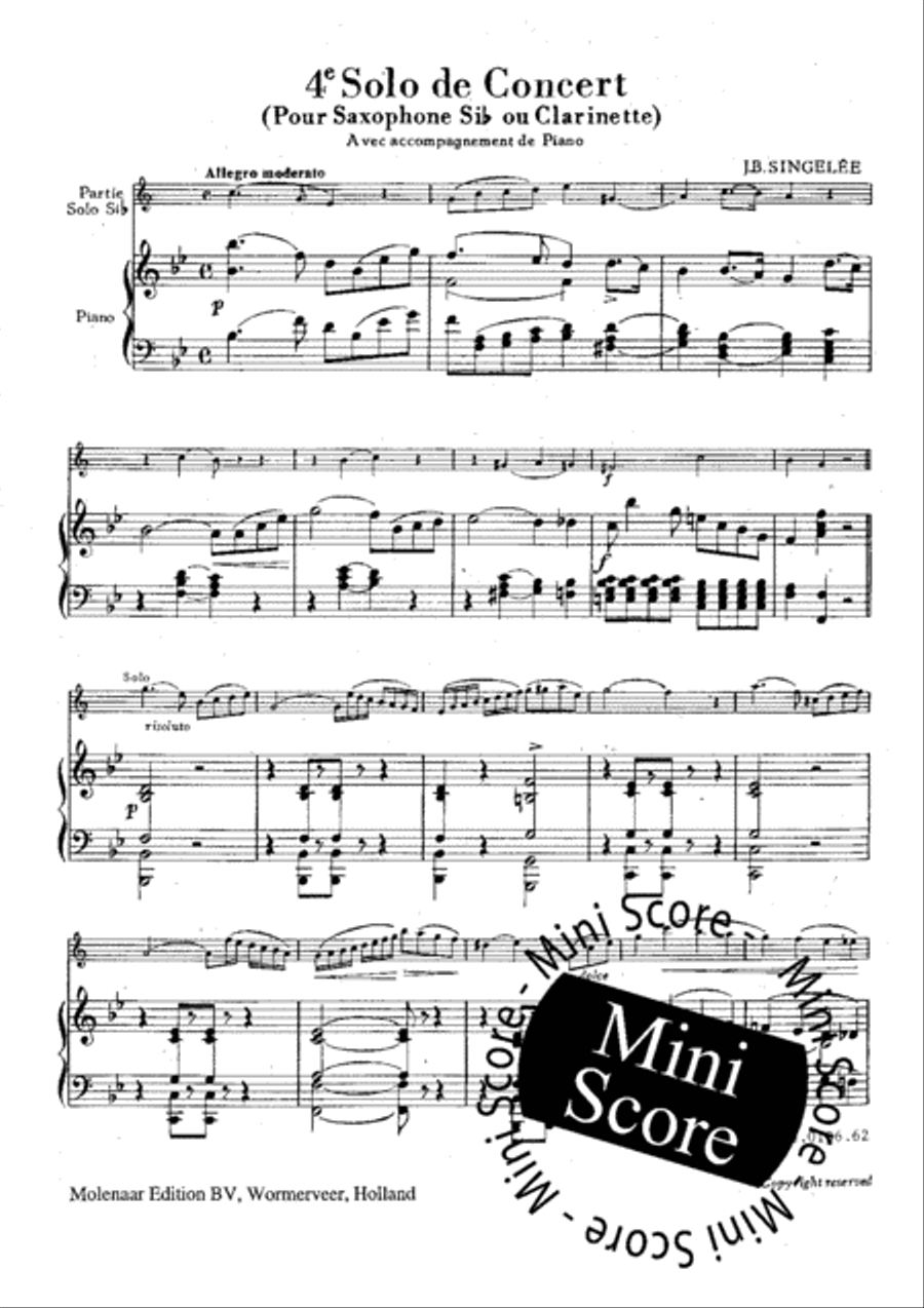 4e Solo de Concert 4e Solo de Concert Clarinet scores gallery preview page 3