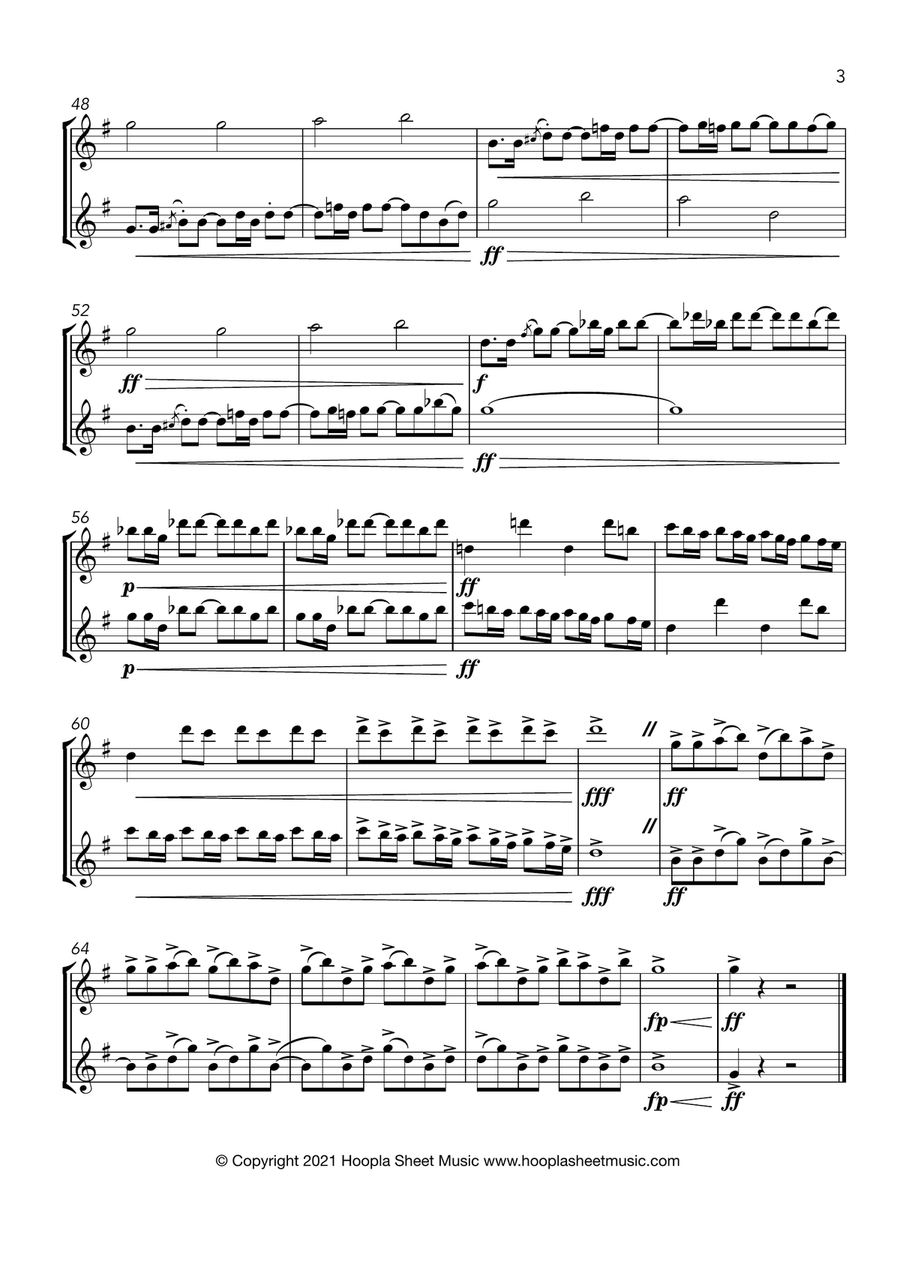 Yankee Doodle Doodles Yankee Doodle Doodles Flute Duet scores gallery preview page 3