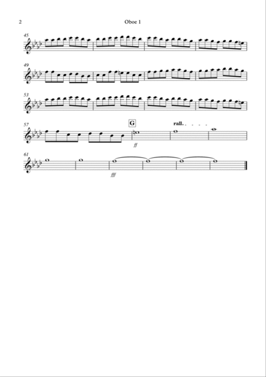 Toccata by Bach Rocks for Double Reed Quartet Woodwind Trio scores gallery preview page 4