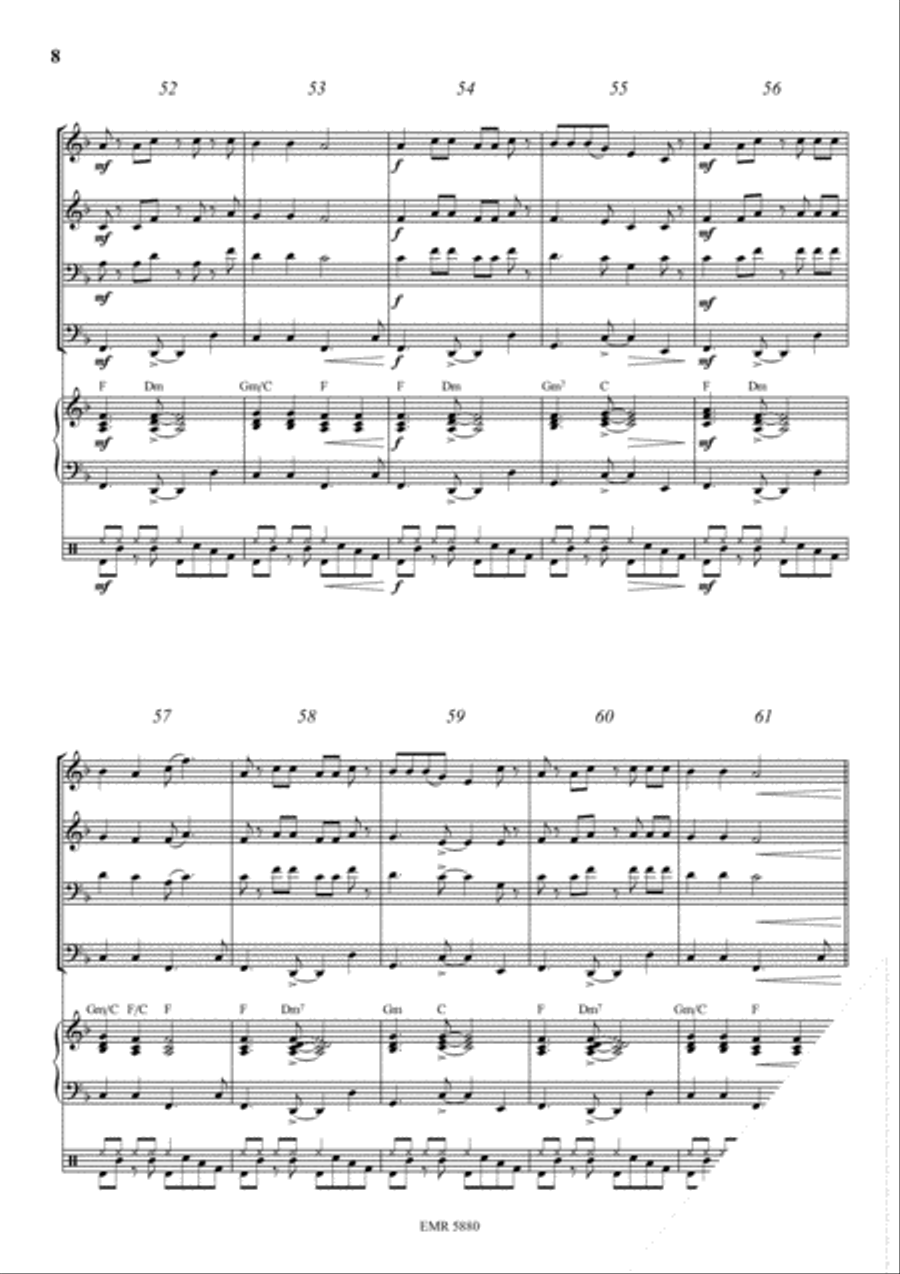 Banana Boat Song Brass Ensemble scores gallery preview page 8