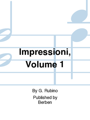 Book cover for Impressioni, Volume 1
