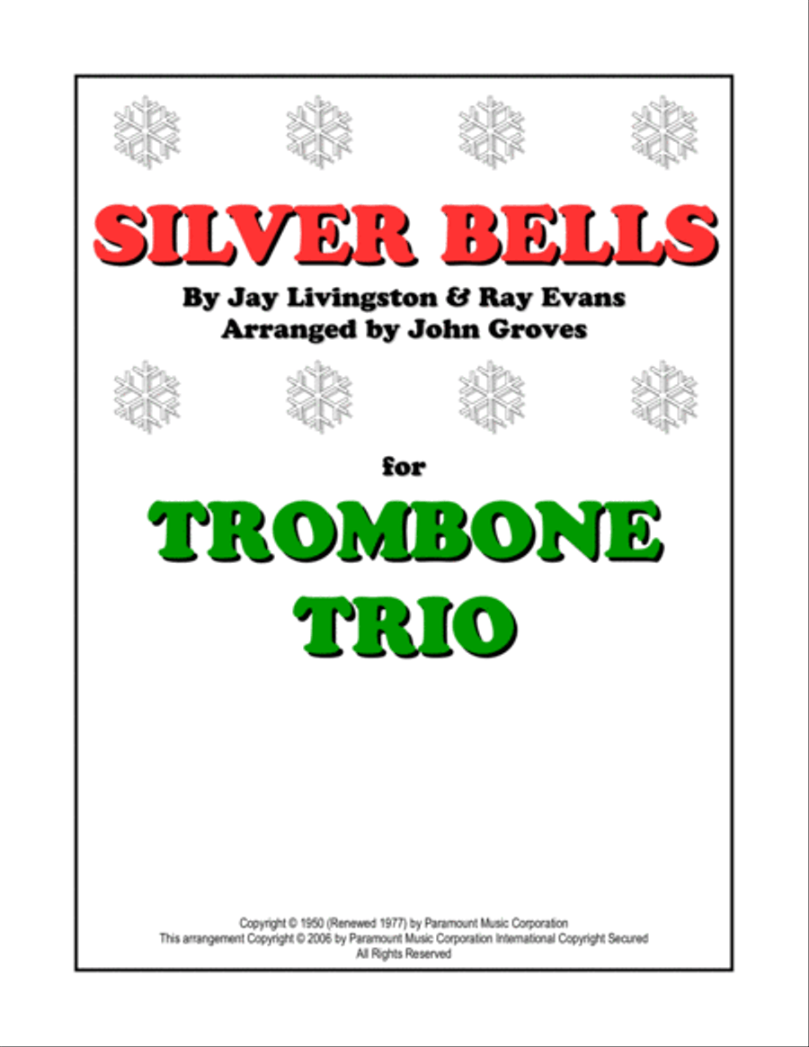 Silver Bells Trombone Trio scores gallery preview page 1