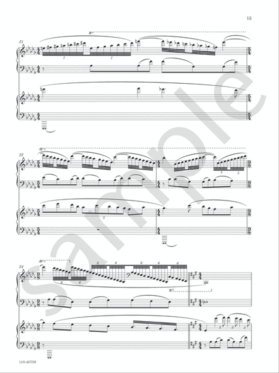 Three Lullabies Chamber Music scores gallery preview page 9