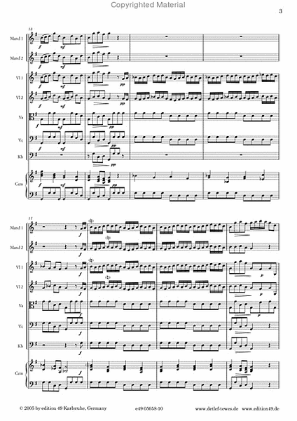 Konzert G-Dur RV 532 fur 2 Mandolinen, Streicher und B.C.
