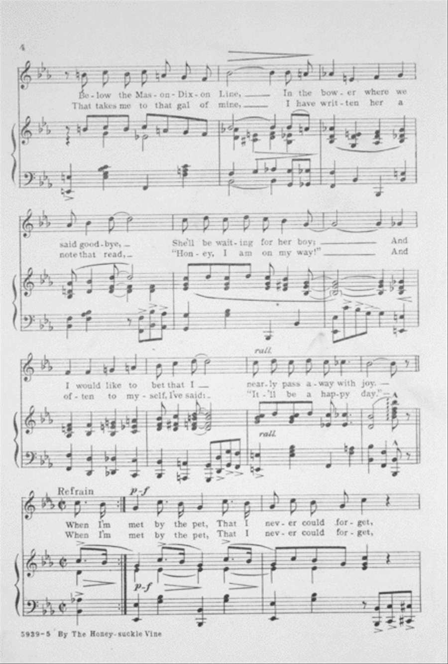 By the Honeysuckle Vine Voice scores gallery preview page 3