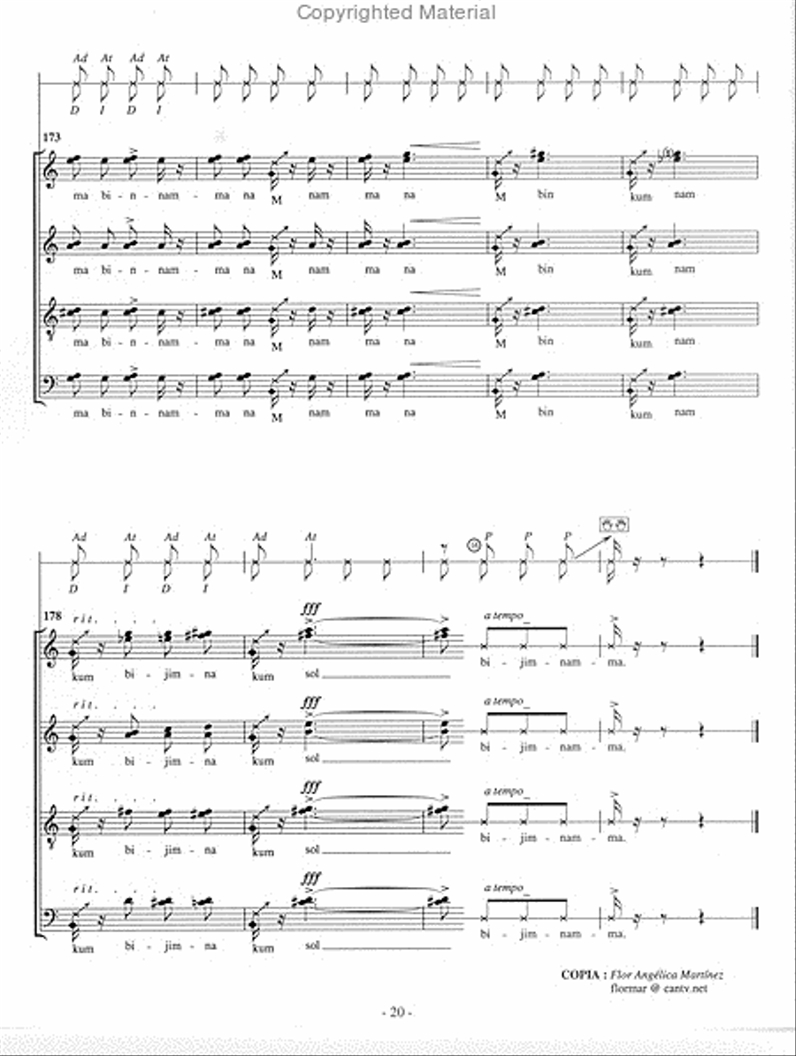 bin-nam-ma bin-nam-ma 4-Part scores gallery preview page 2