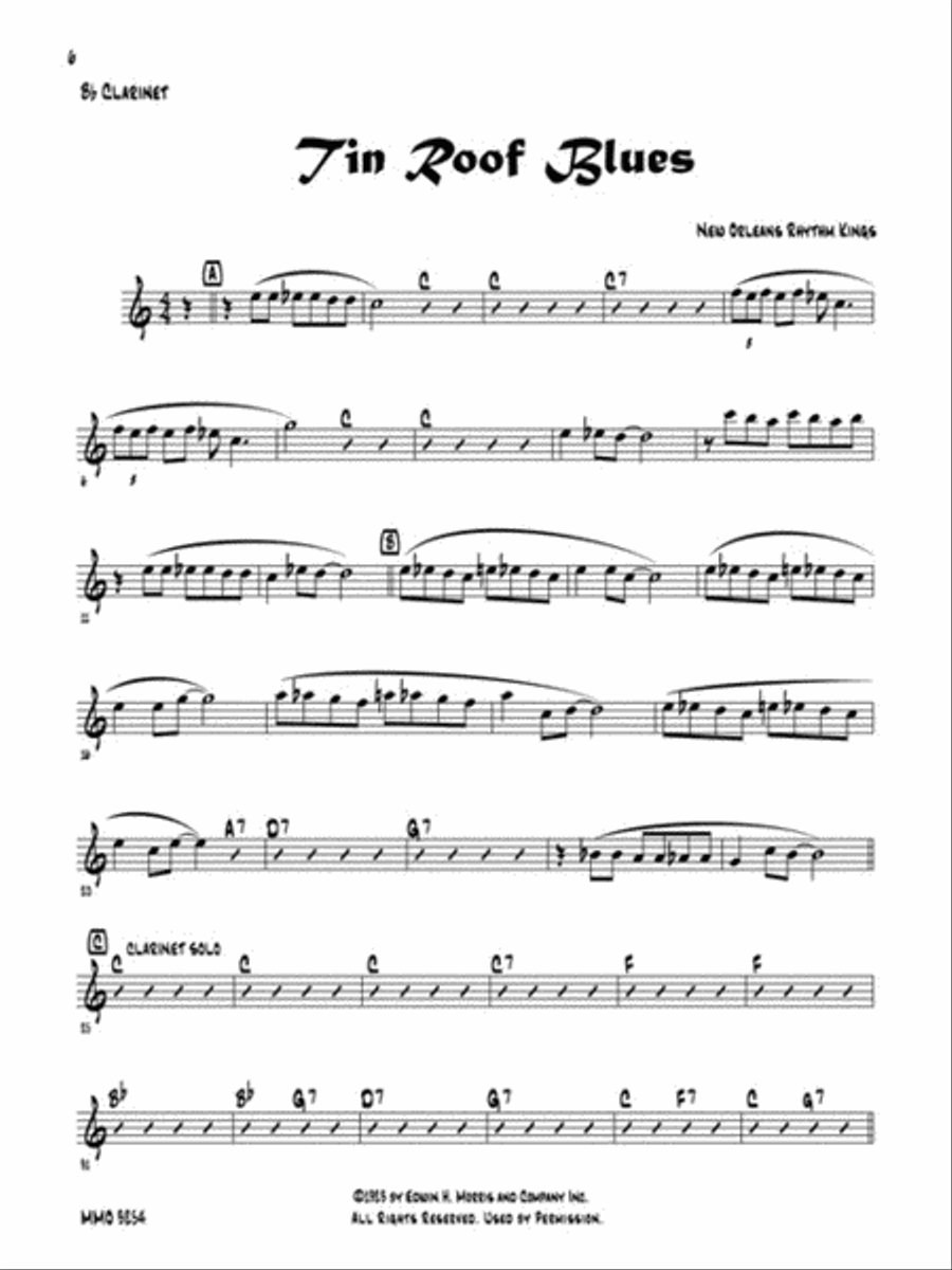 New Orleans Classics Clarinet Solo scores gallery preview page 5