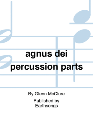 agnus dei percussion parts