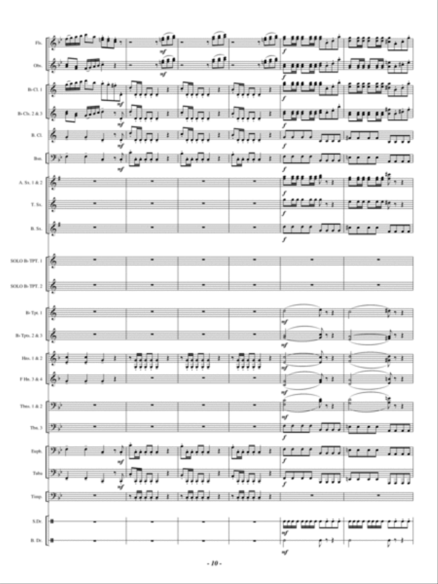 Double Concerto Double Concerto Concert Band scores gallery preview page 9