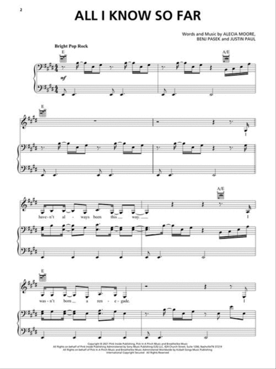 Today's Hits Today's Hits Piano, Vocal, Guitar scores gallery preview page 4