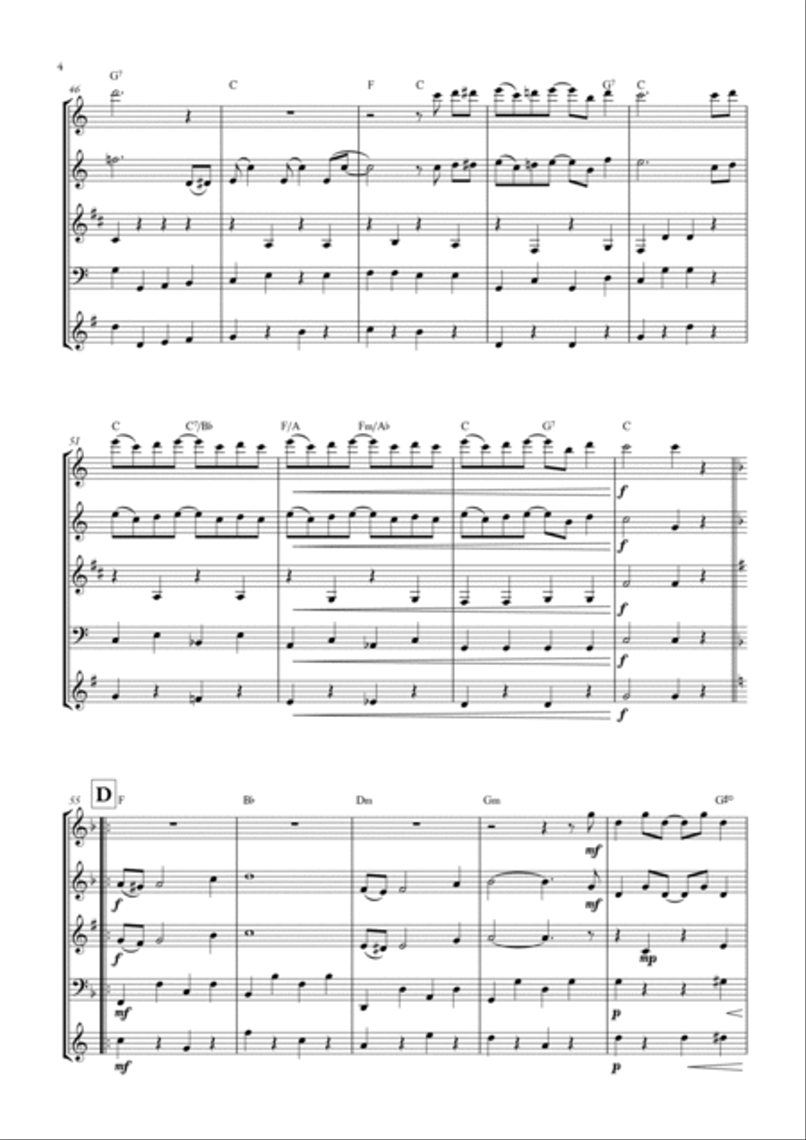 The Entertainer The Entertainer Woodwind Quintet scores gallery preview page 4
