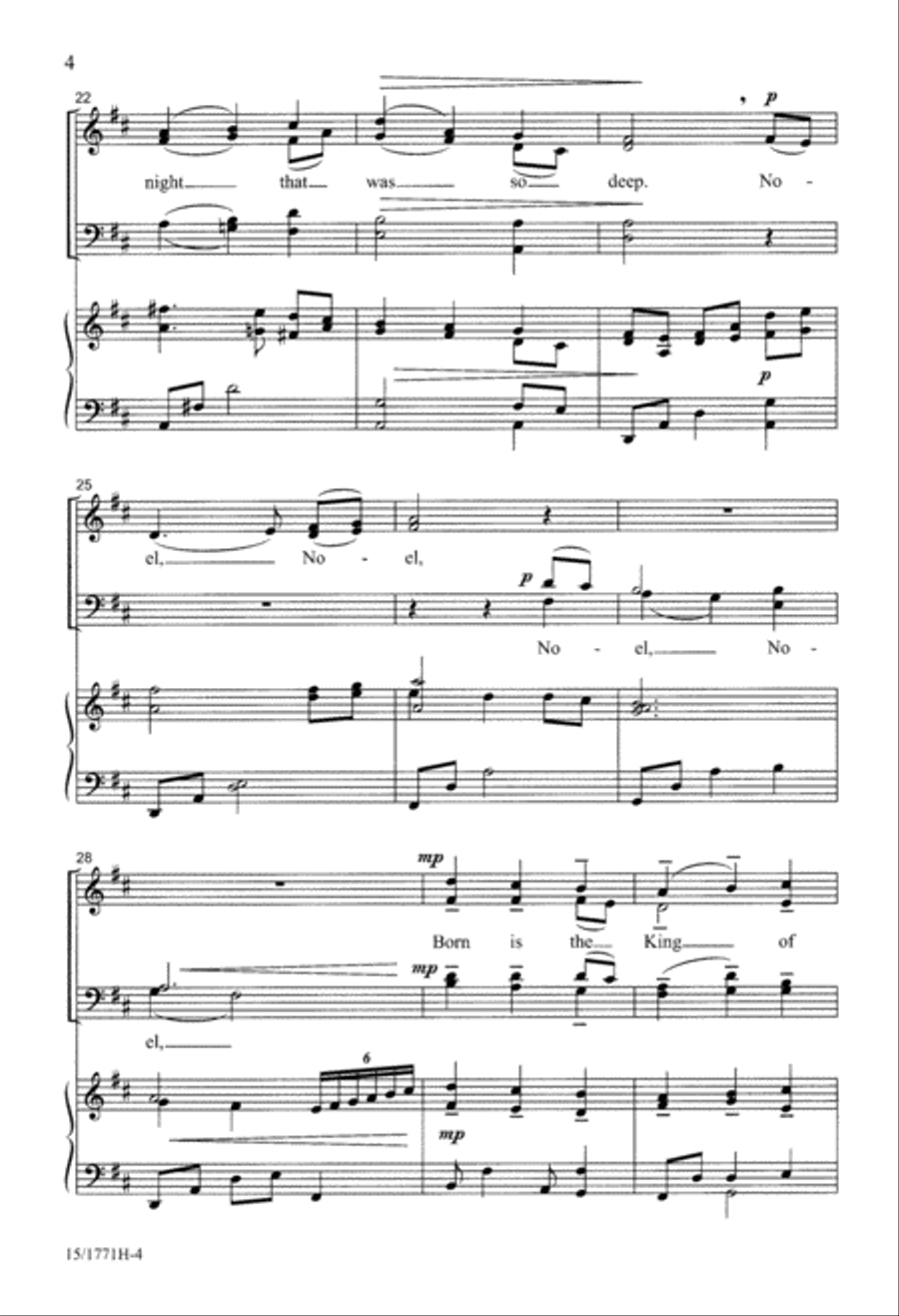 A Joyful Noel 4-Part scores gallery preview page 4