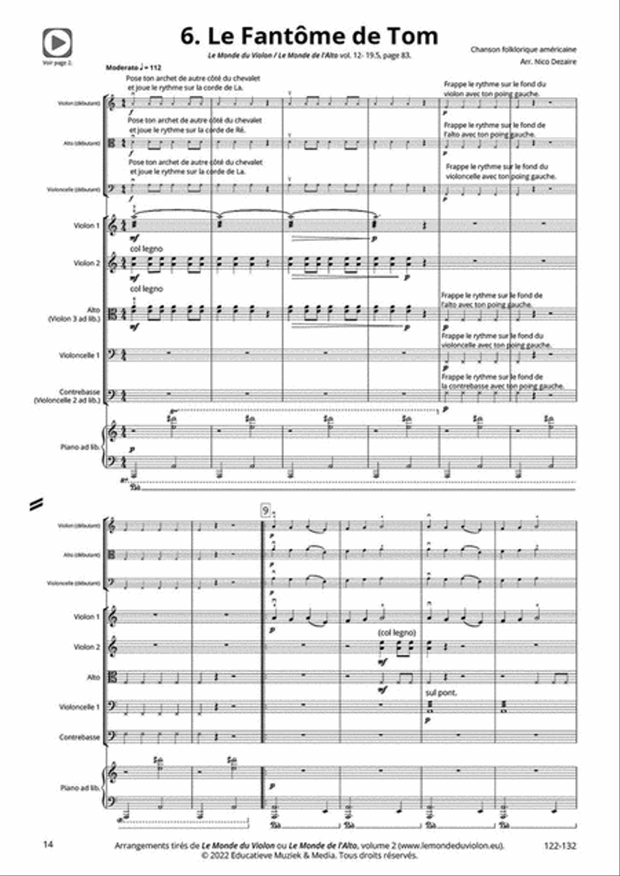 Notre deuxième concert! String Orchestra scores gallery preview page 4