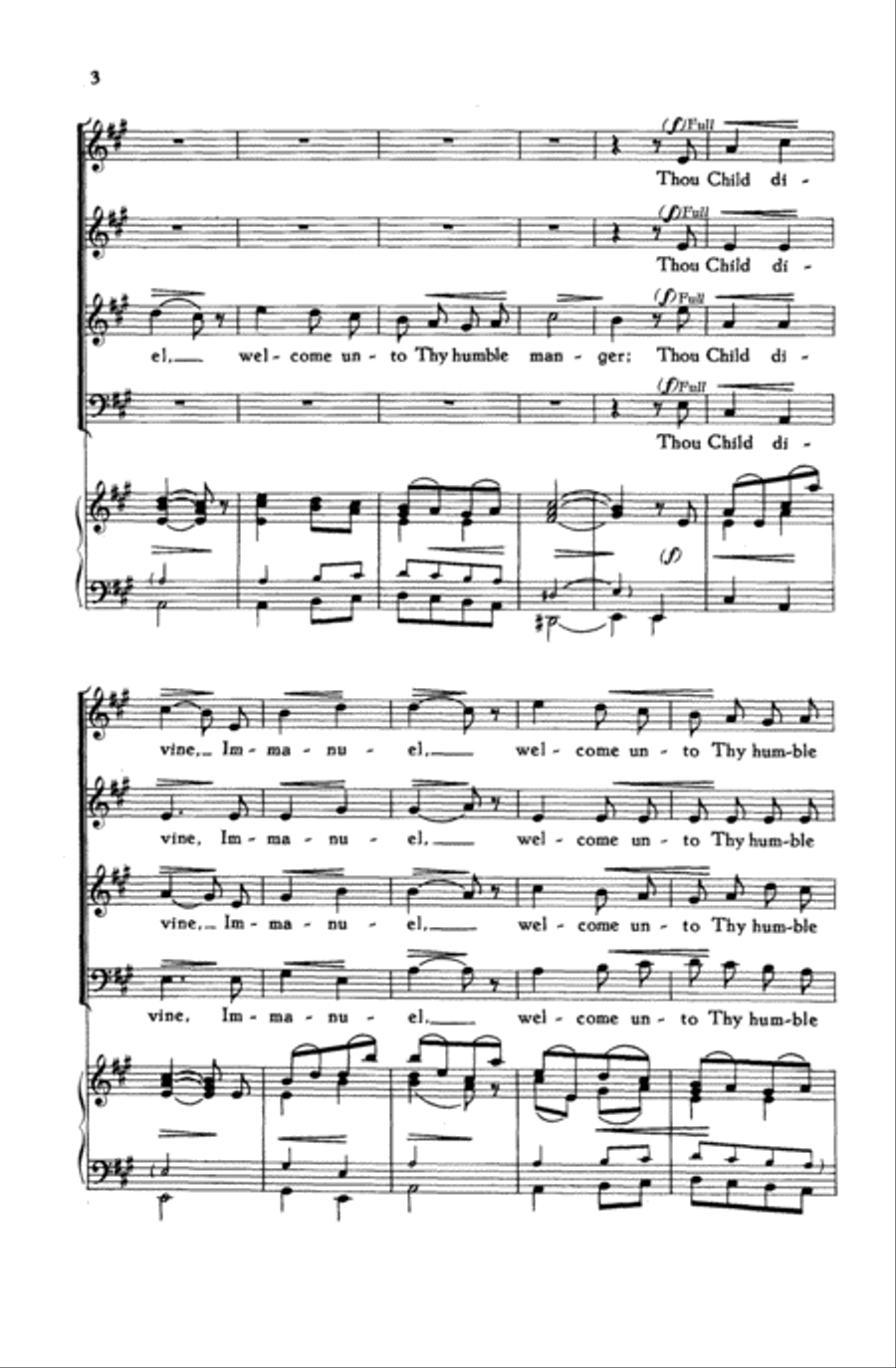 Thou Child Divine Thou Child Divine 4-Part scores gallery preview page 4