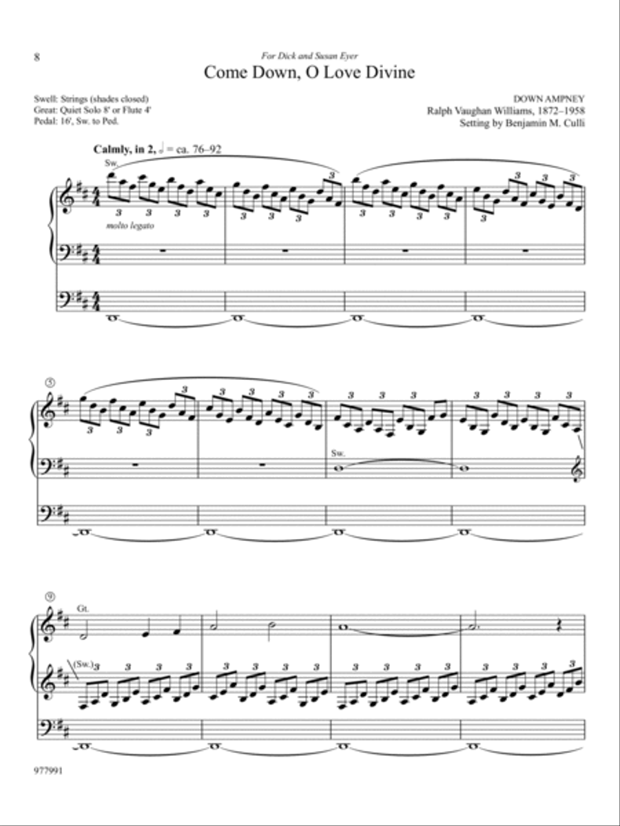 Hymn Tune Innovations: Five Preludes on God's Love and Grace Organ scores gallery preview page 3