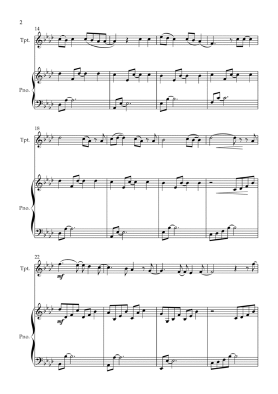 All Of Me All Of Me B-Flat Trumpet scores gallery preview page 2