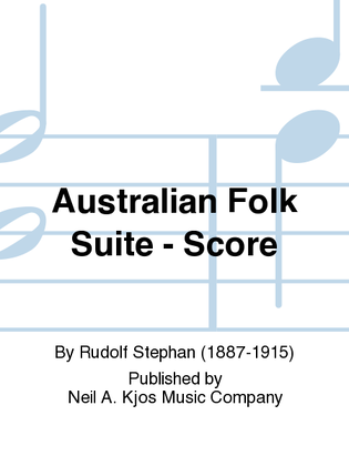 Book cover for Australian Folk Suite - Score