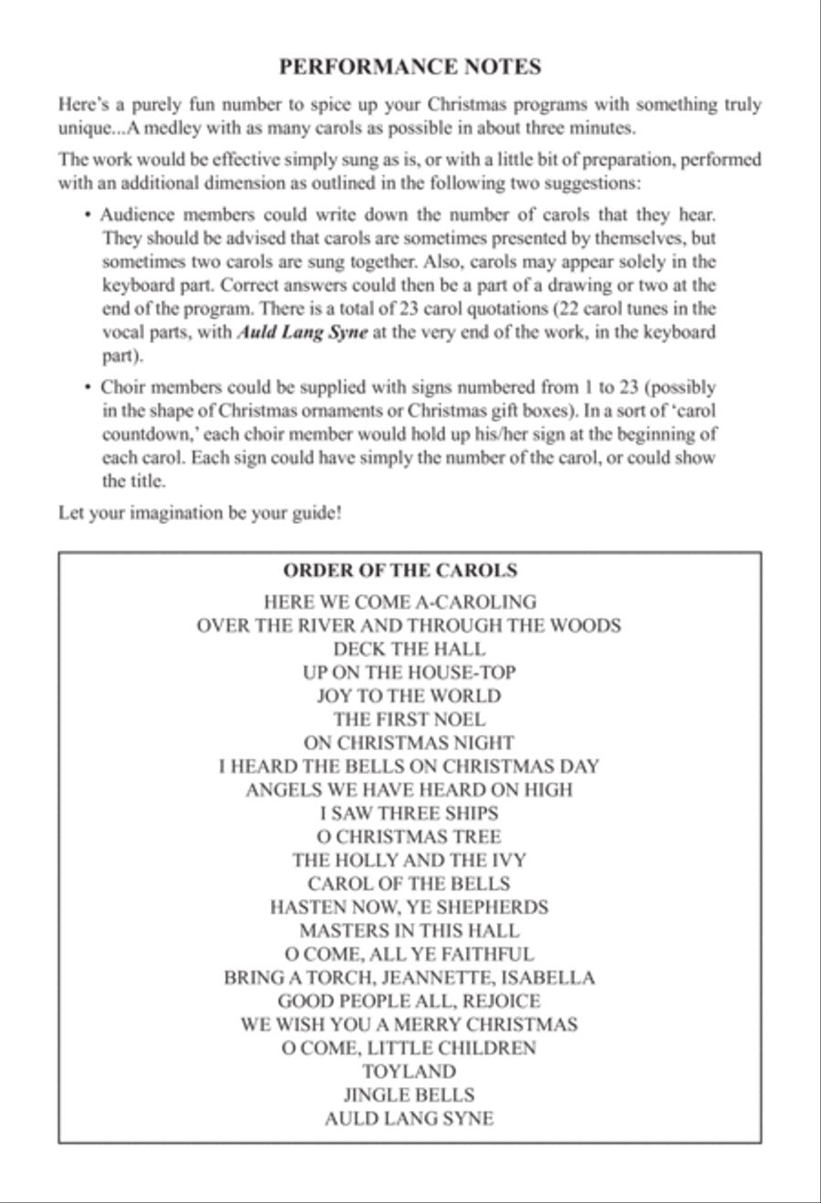 Christmas...In About Three Minutes 4-Part scores gallery preview page 3