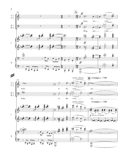 Ring Out, Wild Bells (Downloadable Piano/Vocal Score)
