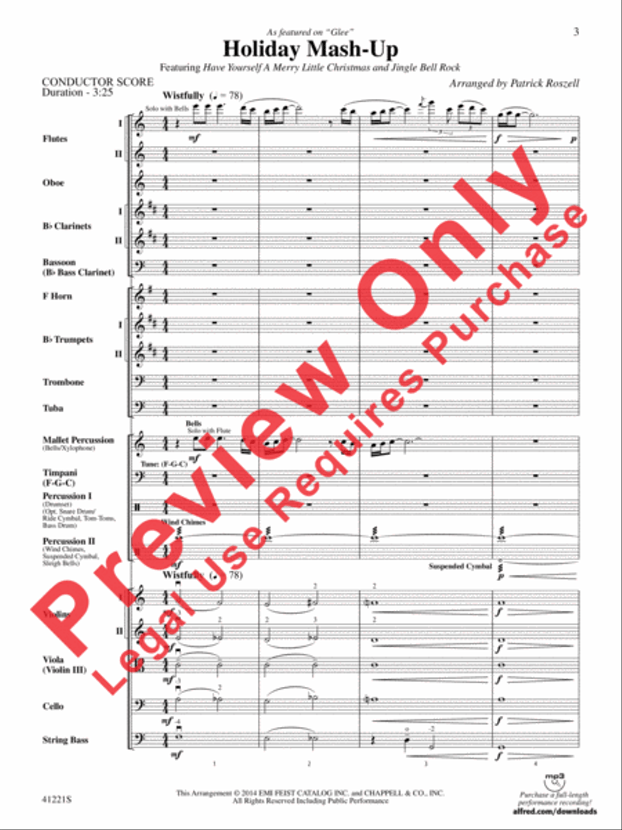 Holiday Mash-Up Holiday Mash-Up Full Orchestra scores gallery preview page 4