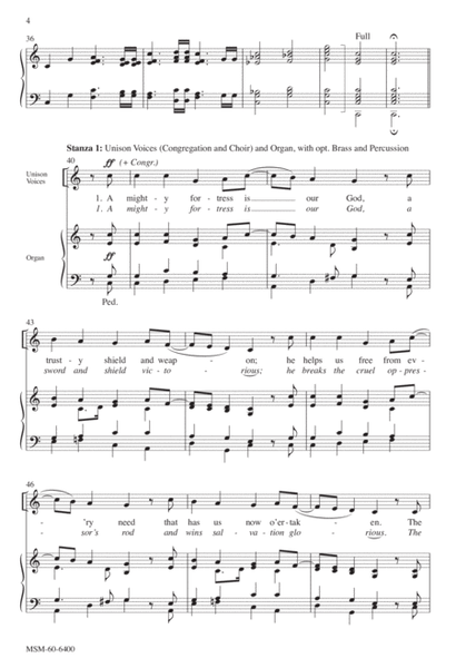 A Mighty Fortress is Our God (Rhythmic) (Downloadable Choral Score)
