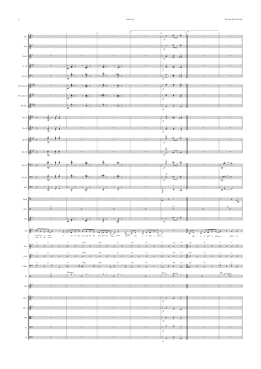 (everybody's Waitin' For) The Man With The Bag Full Orchestra scores gallery preview page 2