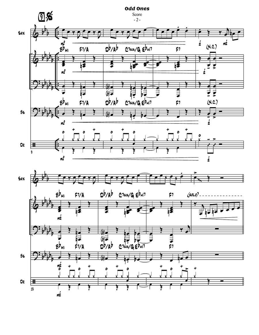 Odd Ones Jazz Ensemble scores gallery preview page 3