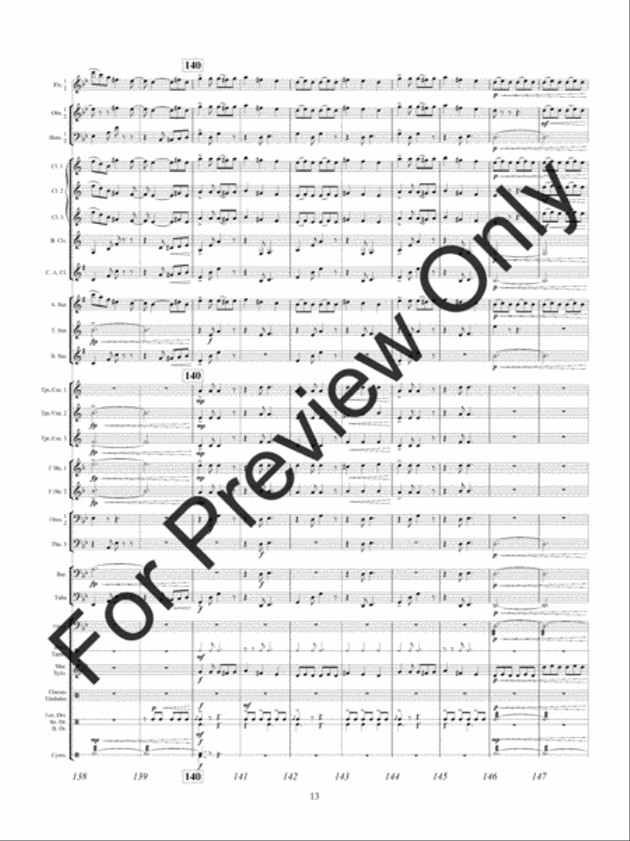 Twilight Dances (Score) Concert Band scores gallery preview page 16