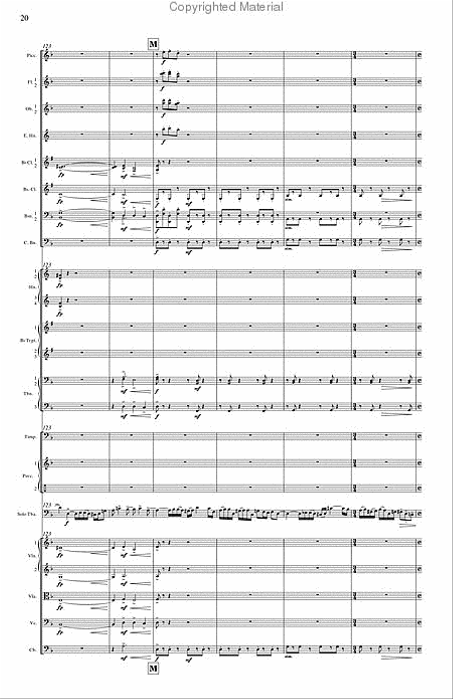 Concerto for Tuba and Orchestra Orchestra scores gallery preview page 8