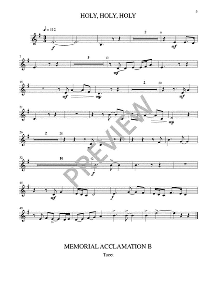 A Mass of Life - Instrument edition Trombone scores gallery preview page 12