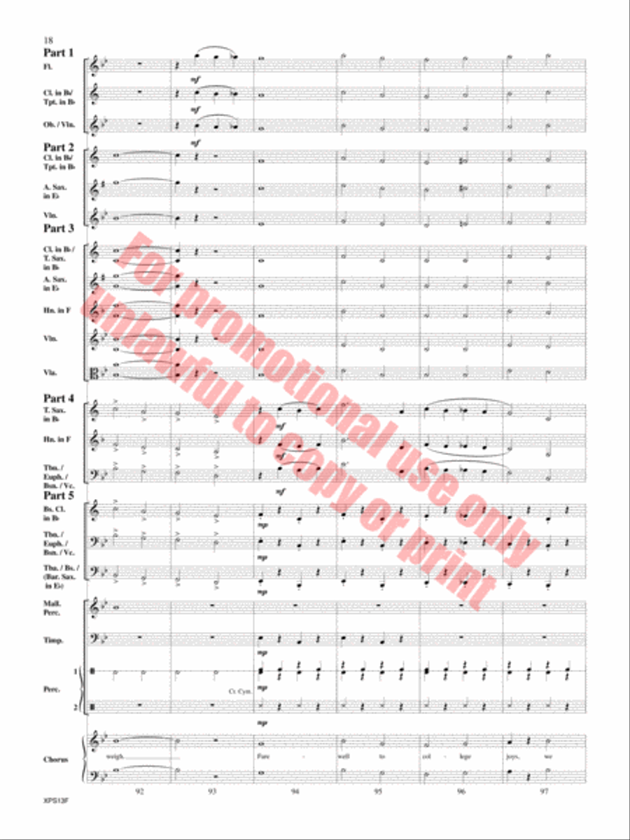 Armed Forces The Pride of America! Concert Band scores gallery preview page 19