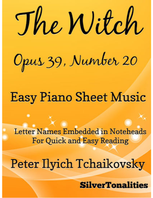 The Witch Opus 39 Number 20 Easy Piano Sheet Music