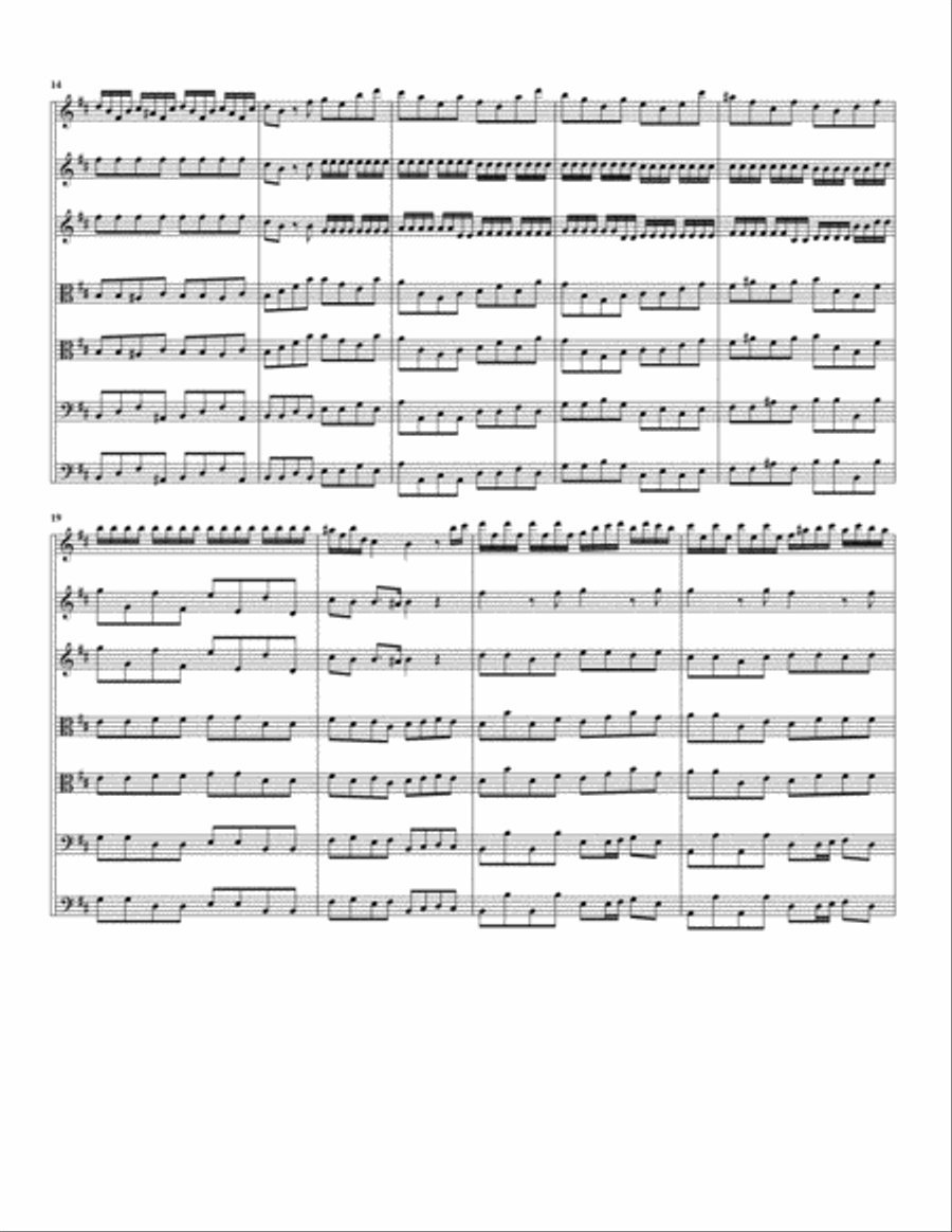 Concerto, string orchestra, Op.2, no.6, D major (Original version) String Orchestra scores gallery preview page 3