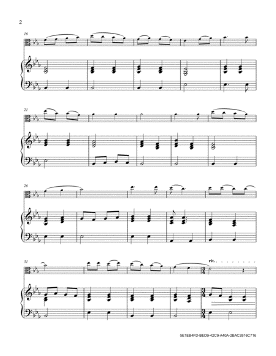 Count Your Many Blessings Viola scores gallery preview page 2