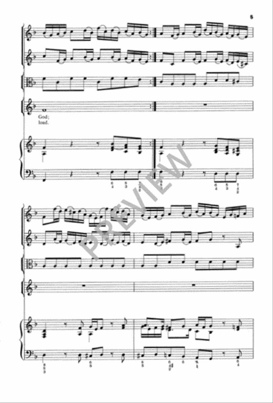 Comfort, Comfort, O My People 4-Part scores gallery preview page 6