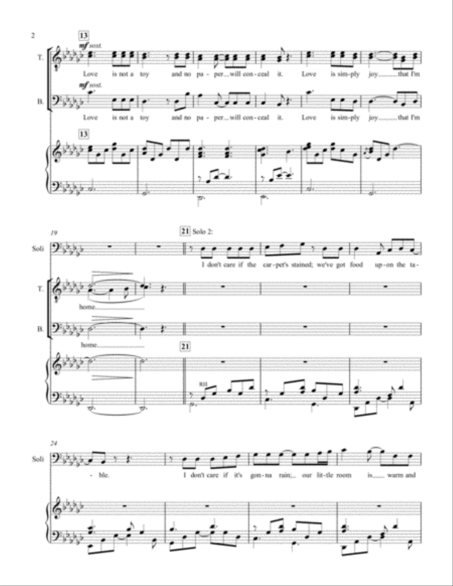 Love Is Christmas TTBB scores gallery preview page 2