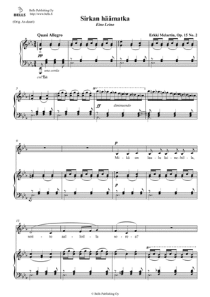 Sirkan haamatka, Op. 15 No. 2 (E-flat minor)