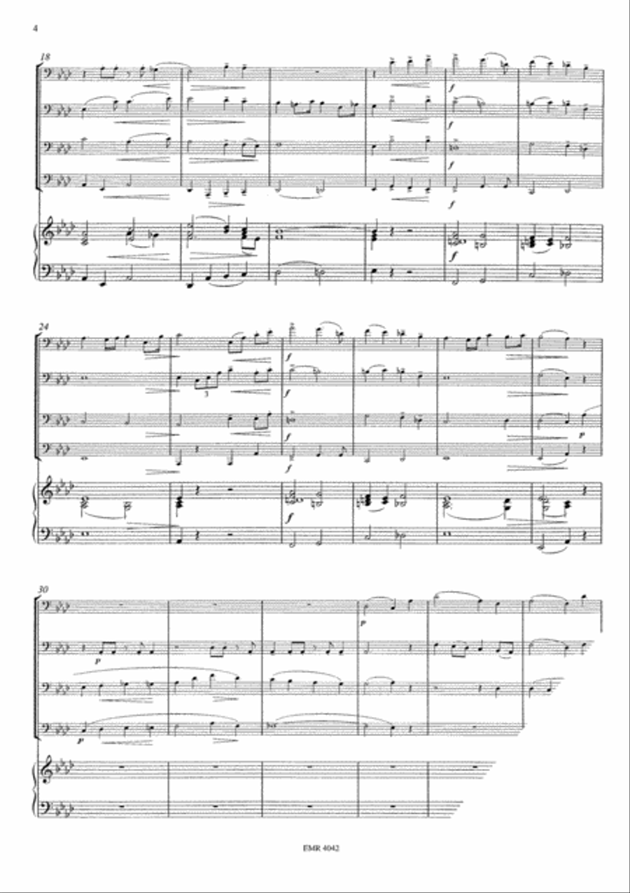 Wedding March Wedding March Euphonium Quartet scores gallery preview page 8