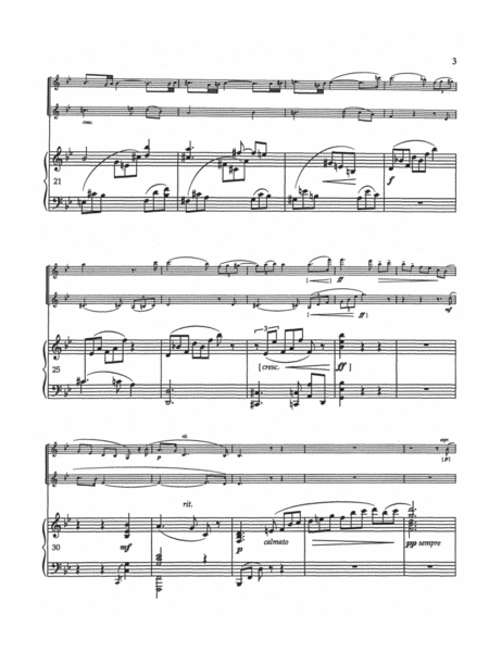 Three Pieces for Two Violins and Piano