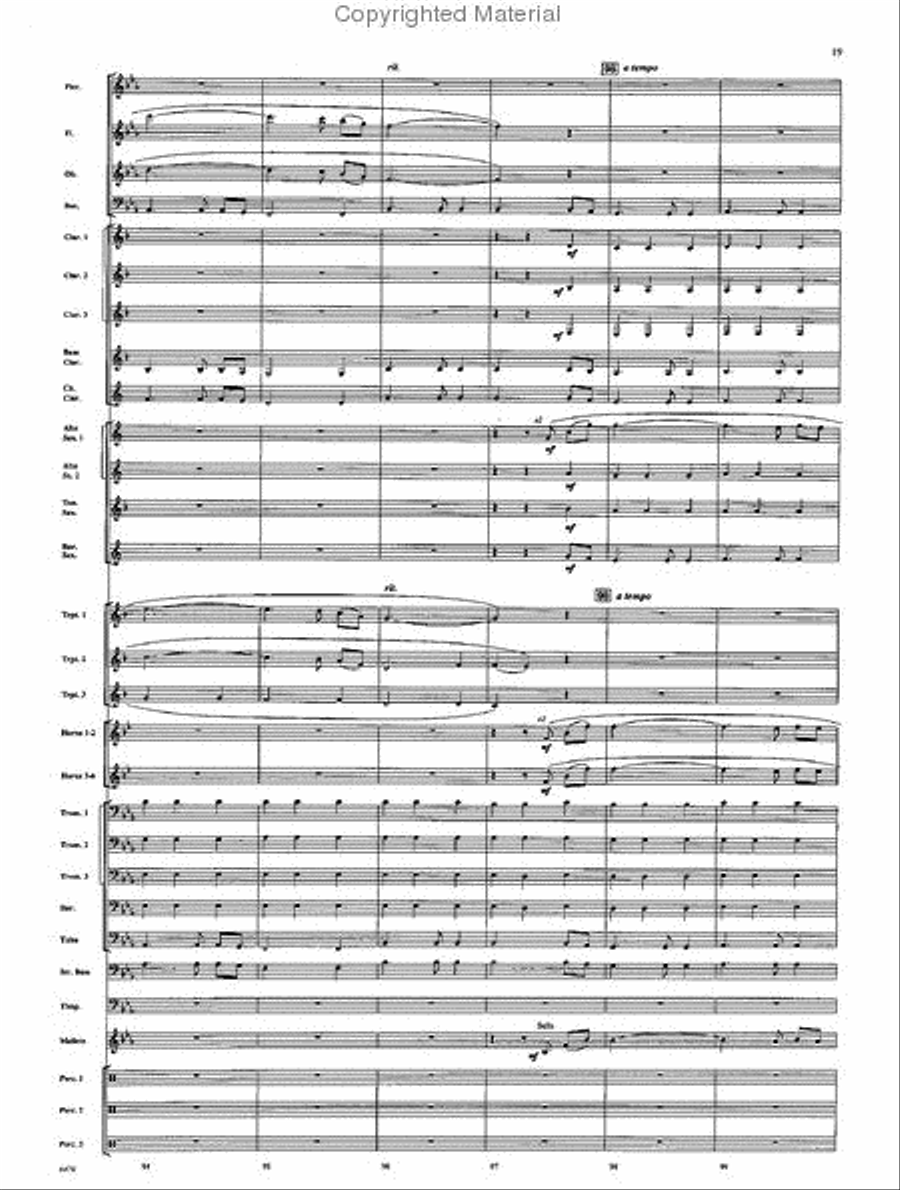 American Folk Fantasia Concert Band scores gallery preview page 20