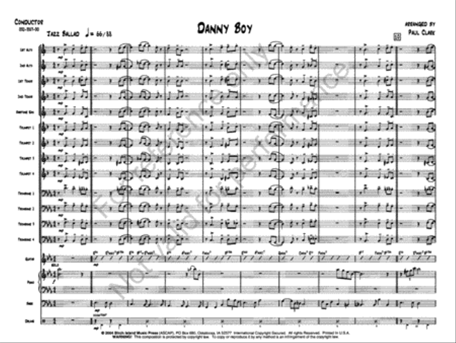 Danny Boy Jazz Ensemble scores gallery preview page 2