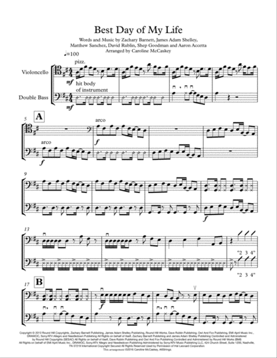 Best Day Of My Life Best Day Of My Life String Duet scores gallery preview page 3