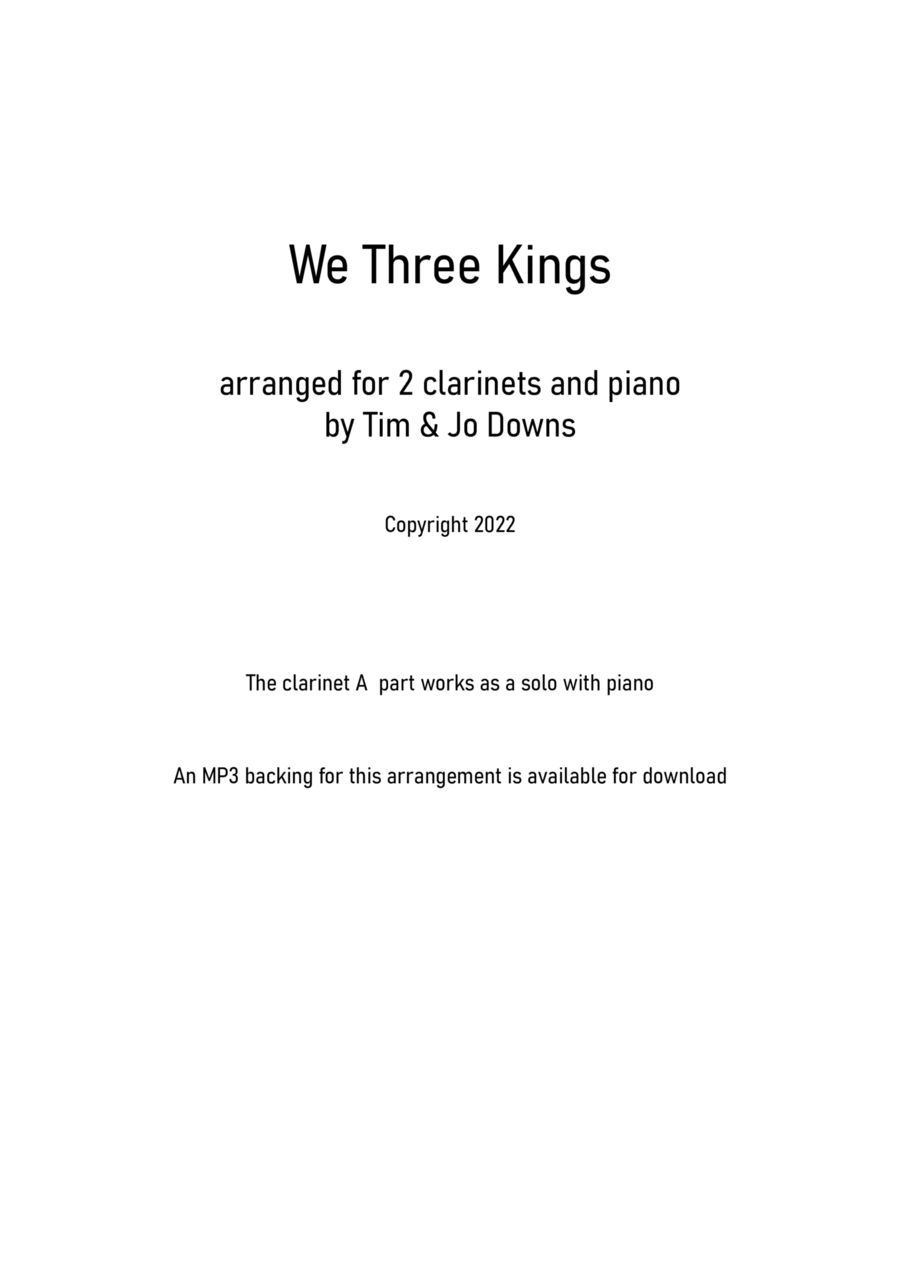 We Three Kings We Three Kings Woodwind Duet scores gallery preview page 1