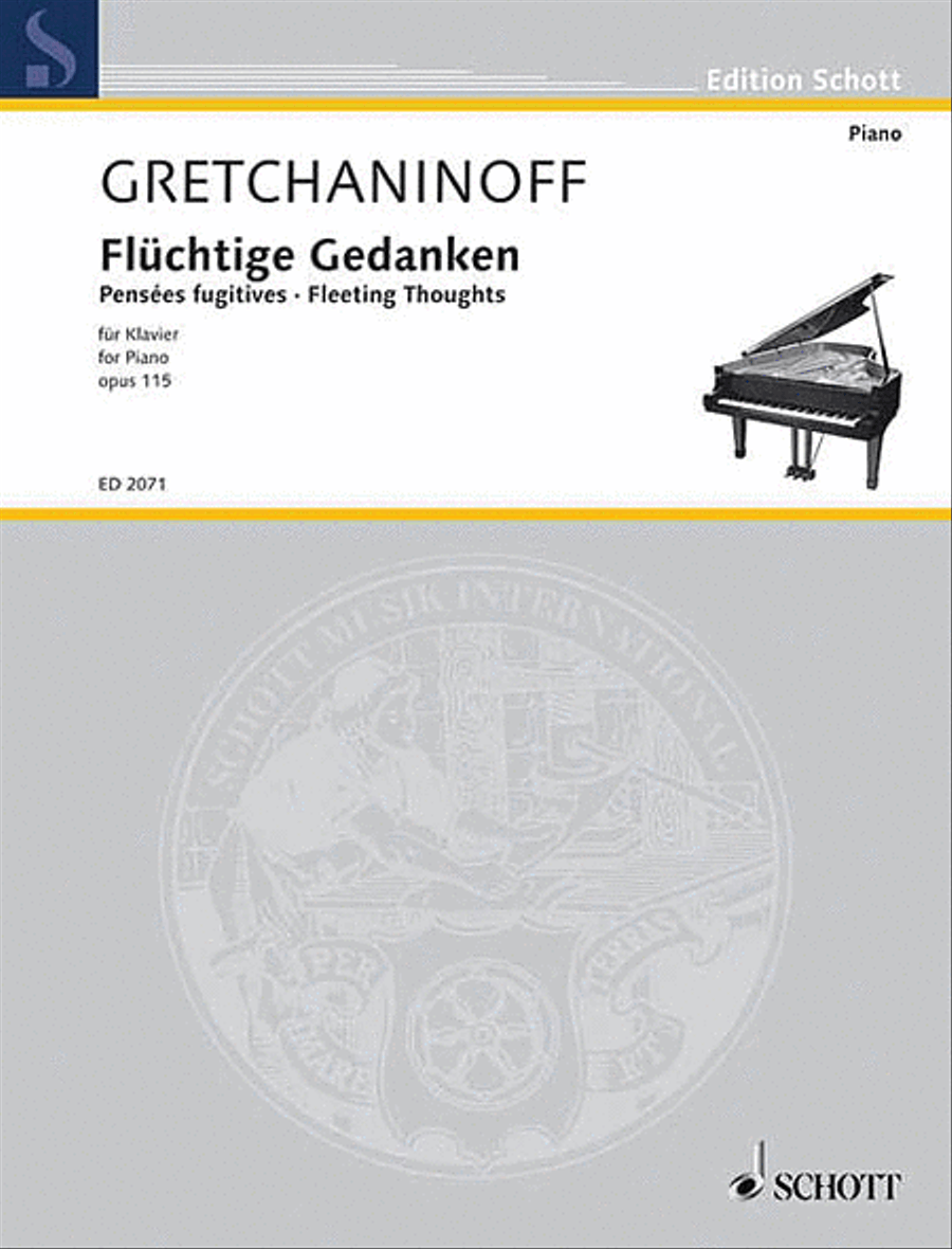 Fleeting Thoughts Op. 115 Piano scores gallery preview page 1