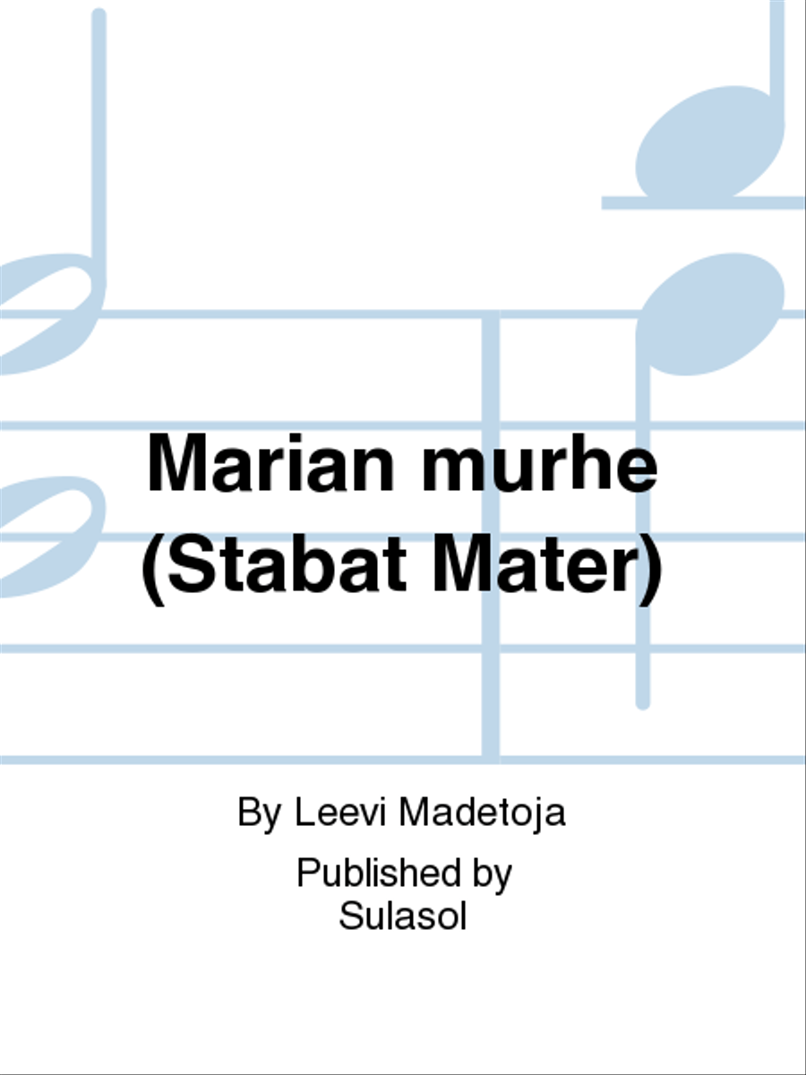 Marian murhe (Stabat Mater) Double Bass scores gallery preview page 1