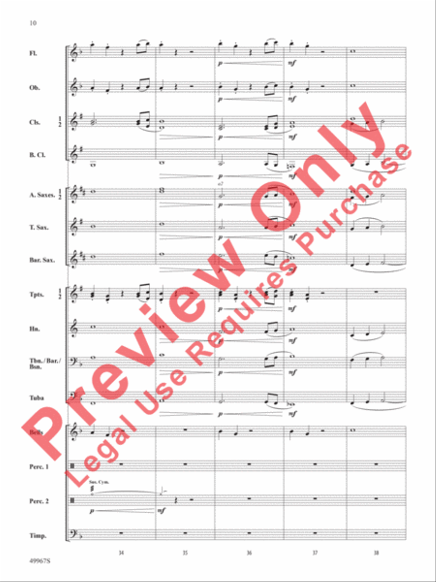 Once Upon a Time Signature Concert Band scores gallery preview page 11