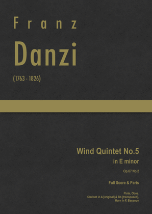 Danzi - Wind Quintet No.5 in E minor, Op.67 No.2