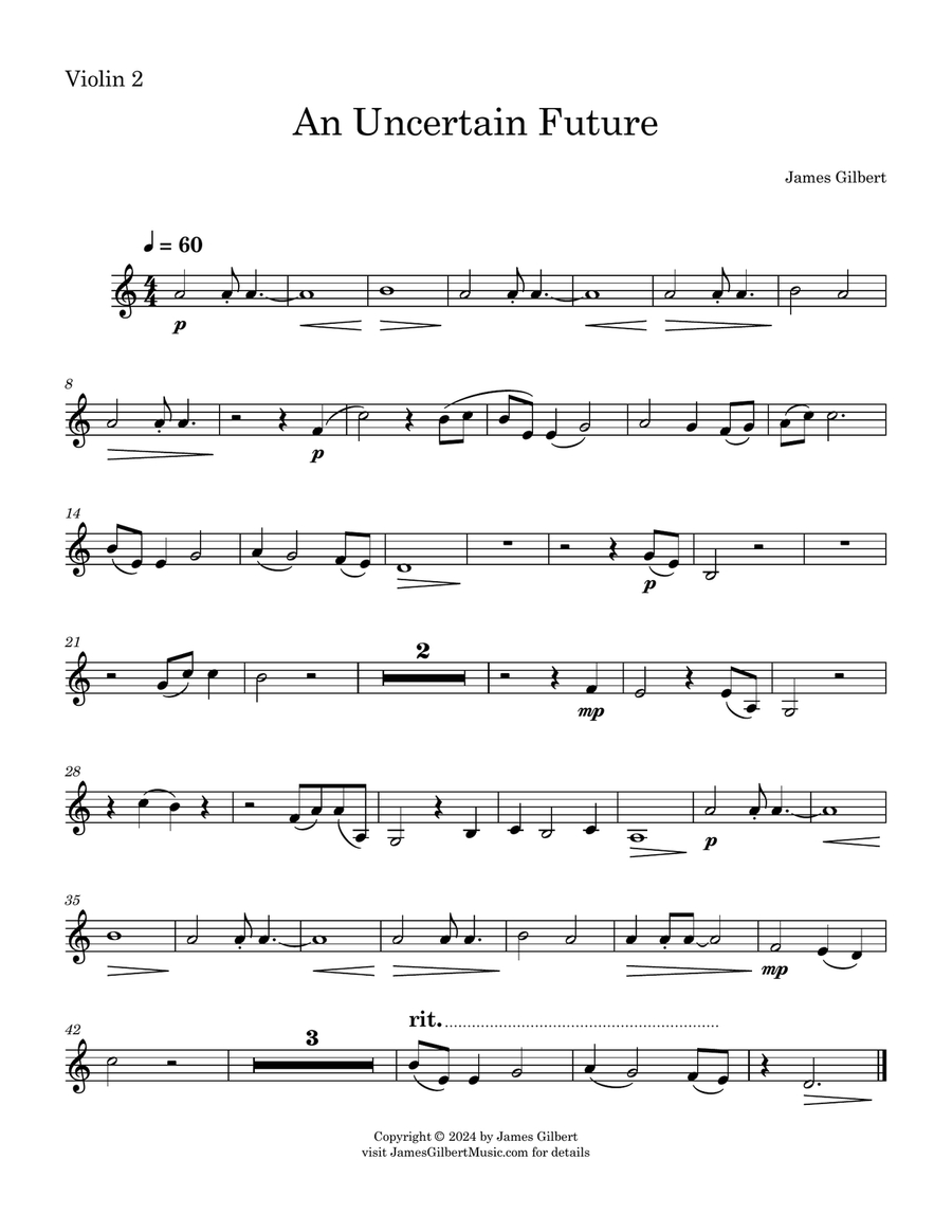 An Uncertain Future String Quartet scores gallery preview page 2