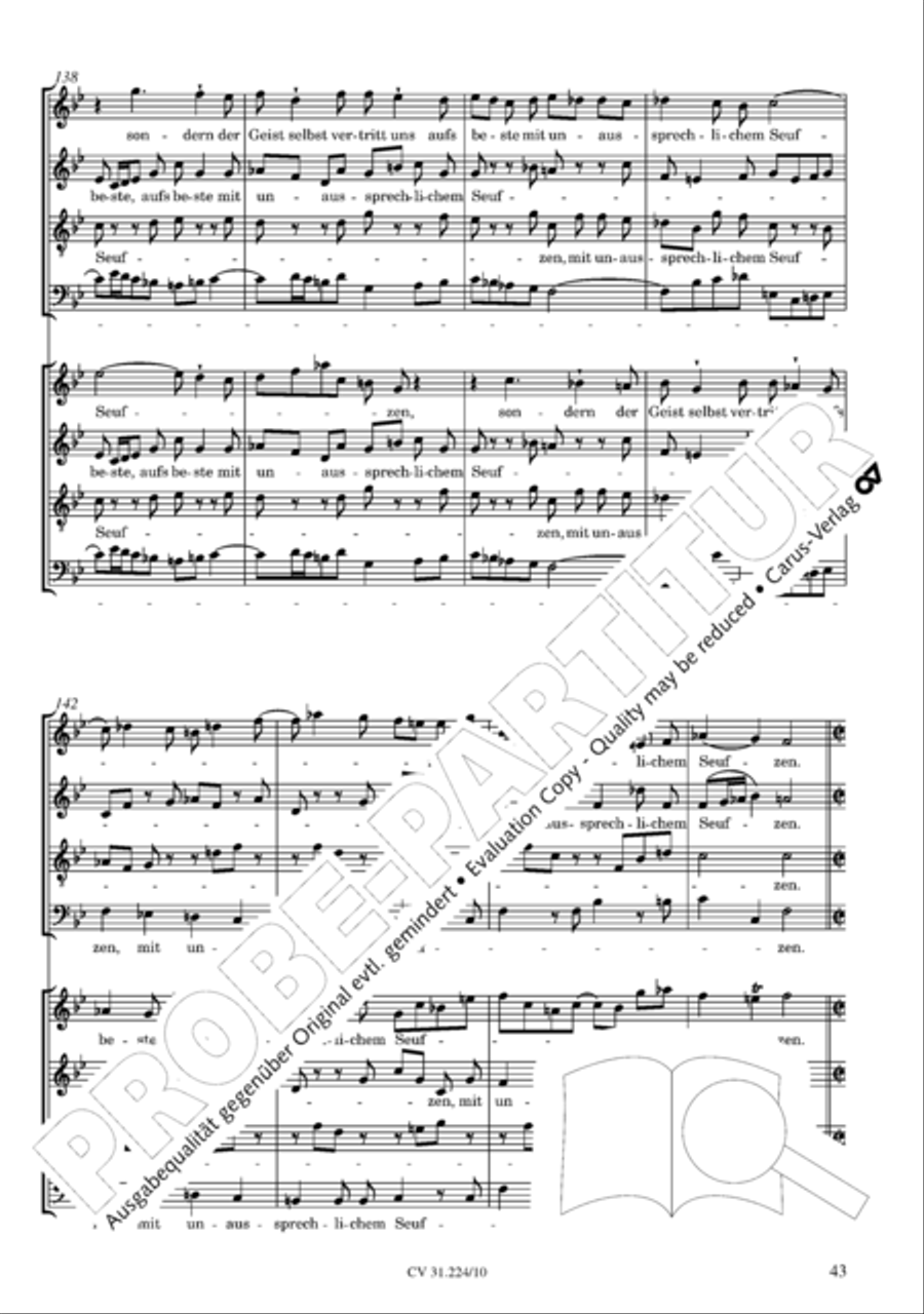 The complete motets (without Bc) Choir scores gallery preview page 50